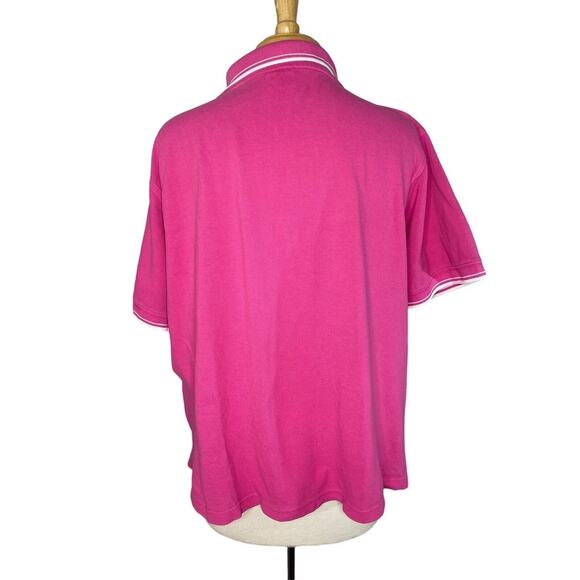 Vintage THE DISNEY CATALOG Winnie the Pooh Bright Pink Pique Polo XXL Womens - Picture 3 of 10